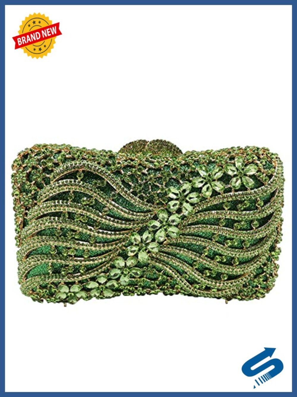 Crystal Clutch Evening Bag Rhinestone Minaudiere Wedding Party